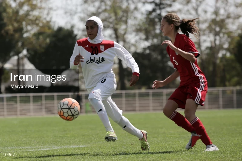 Iran VS Jordan U19 women friendly football match