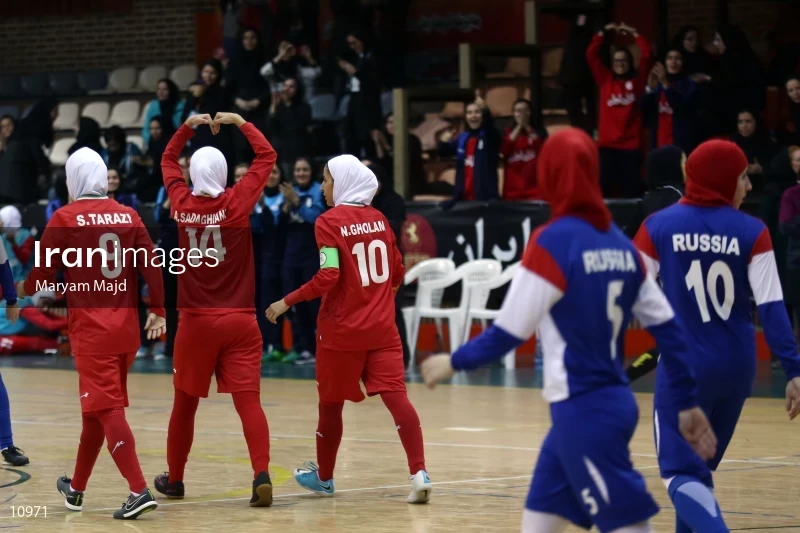Friendly match of national women's futsal teams of Iran and Russia