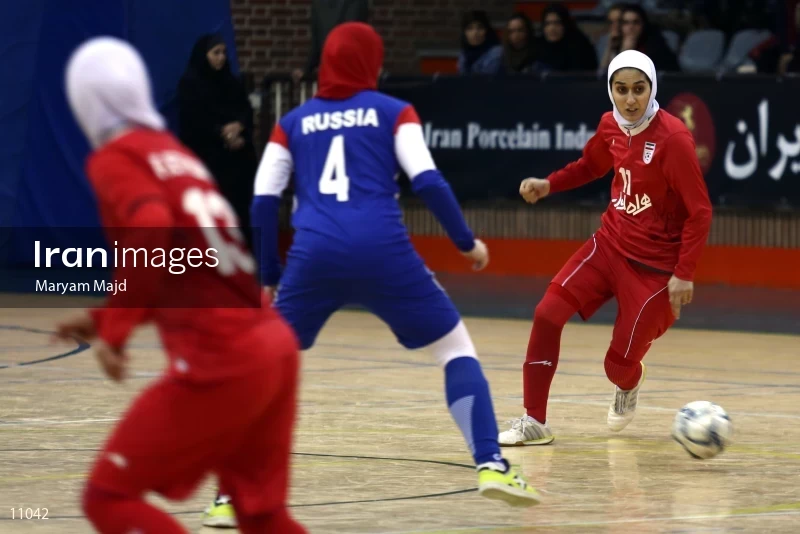 Friendly match of national women's futsal teams of Iran and Russia