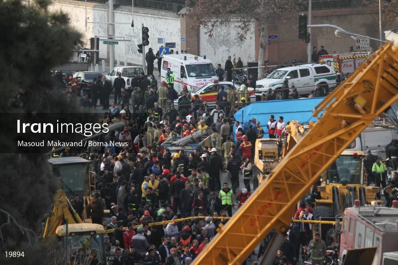 Tehran's Iconic Plasco Building Collapses After Fire