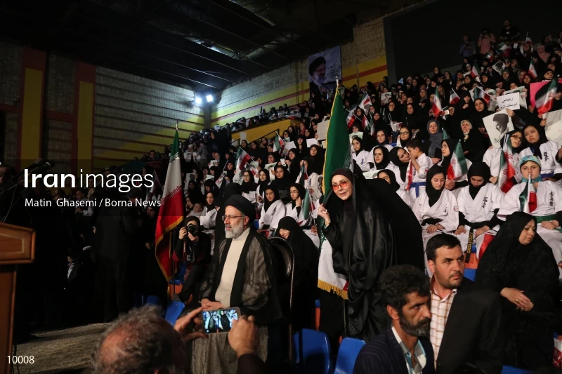 campaign rally in support of Ebrahim Raisi