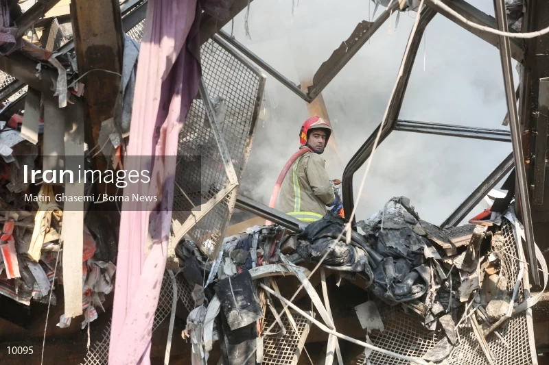 Tehran's Iconic Plasco Building Collapses After Fire