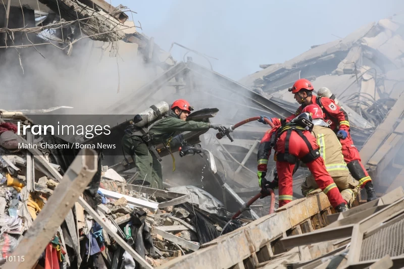 Tehran's Iconic Plasco Building Collapses After Fire