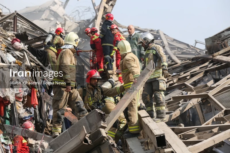 Tehran's Iconic Plasco Building Collapses After Fire
