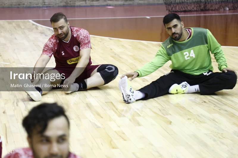 Training of the Iranian national handball team