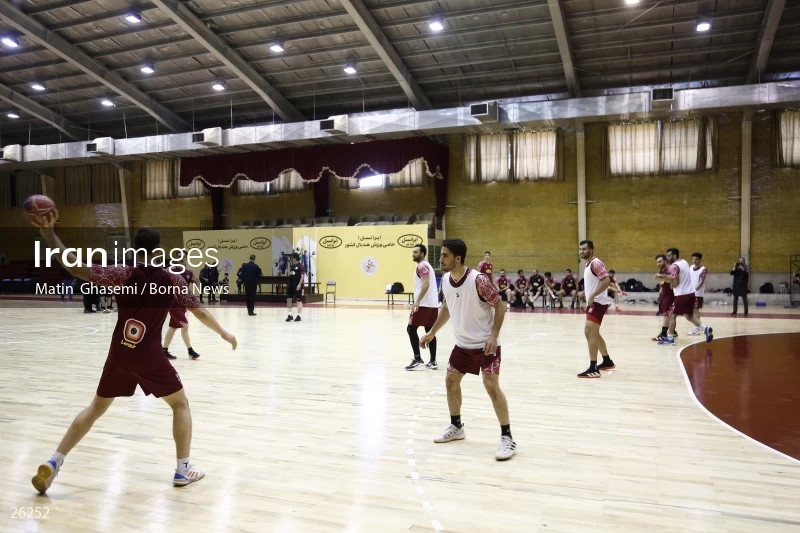 Training of the Iranian national handball team