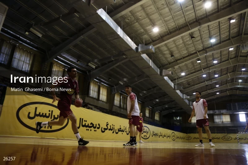 Training of the Iranian national handball team
