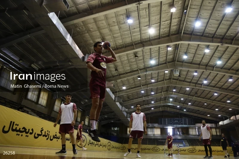 Training of the Iranian national handball team