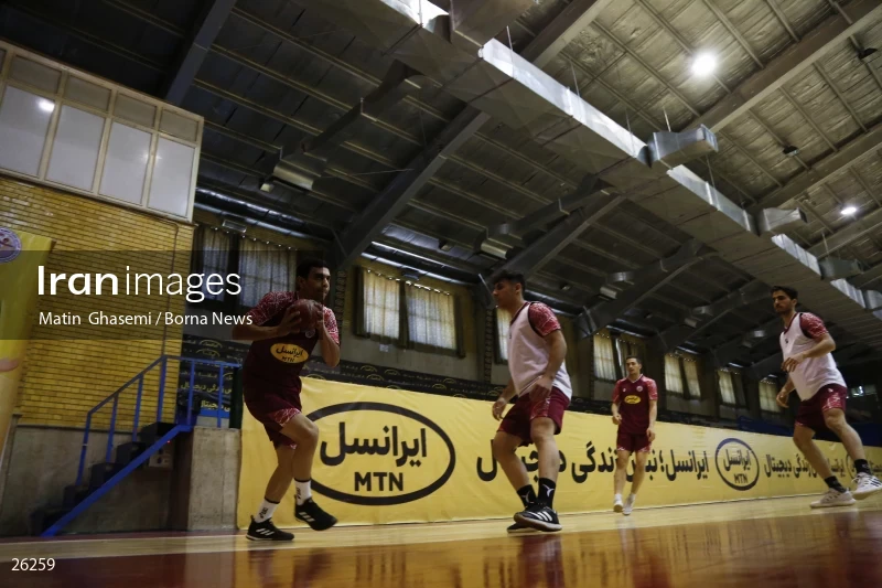 Training of the Iranian national handball team
