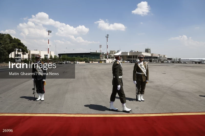 The arrival of the prime minister of Kazakhstan to Iran