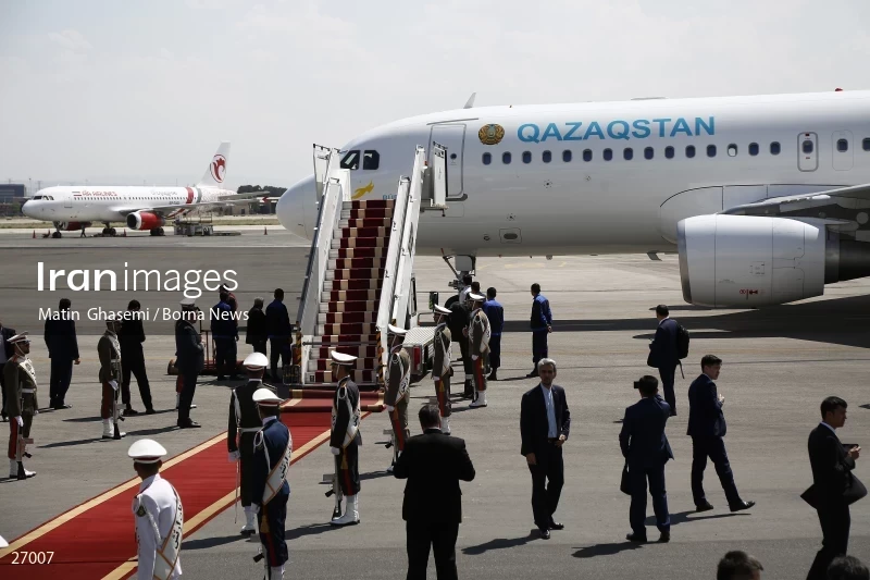 The arrival of the prime minister of Kazakhstan to Iran