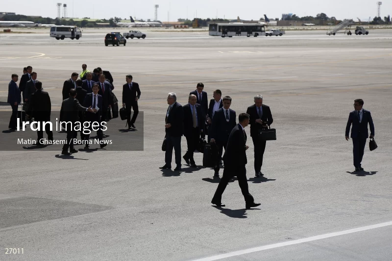 The arrival of the prime minister of Kazakhstan to Iran