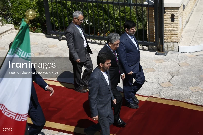 The arrival of the prime minister of Kazakhstan to Iran