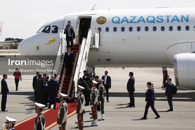 The arrival of the prime minister of Kazakhstan to Iran