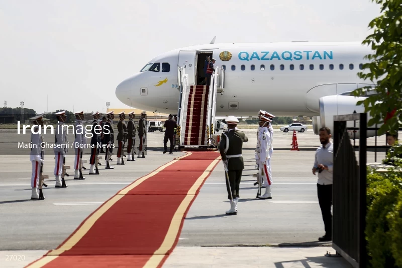 The arrival of the prime minister of Kazakhstan to Iran
