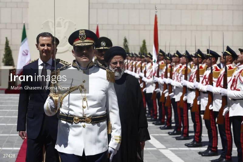 Bashar al-Assad's official welcome to the President of Iran Ebrahim Raisi