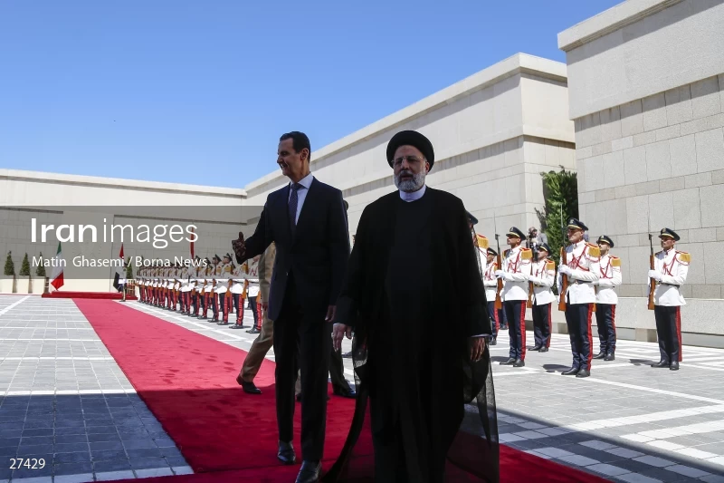Bashar al-Assad's official welcome to the President of Iran Ebrahim Raisi