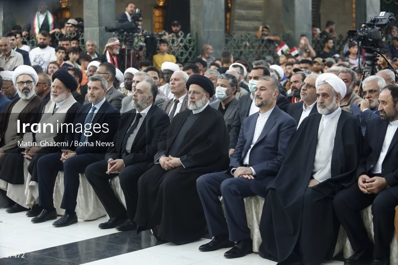 President Ebrahim Raisi in the holy shrine of Hazrat Zeinab (PBUH)