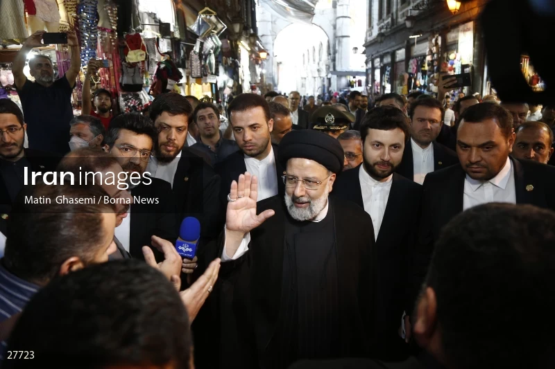 President Ebrahim Raisi in Umayyad Mosque of Damascus