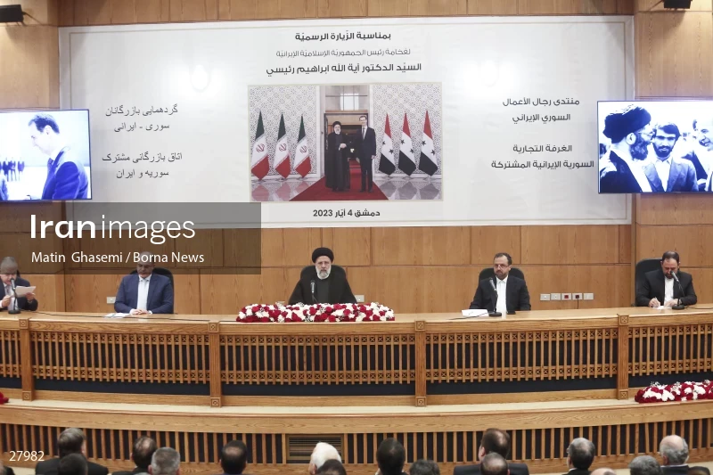Ebrahim Raisi's meeting with businessmen and economic activists of Syria and Iran