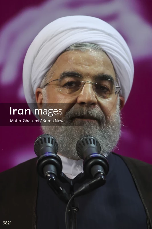 campaign rally in support of Hassan Rouhani