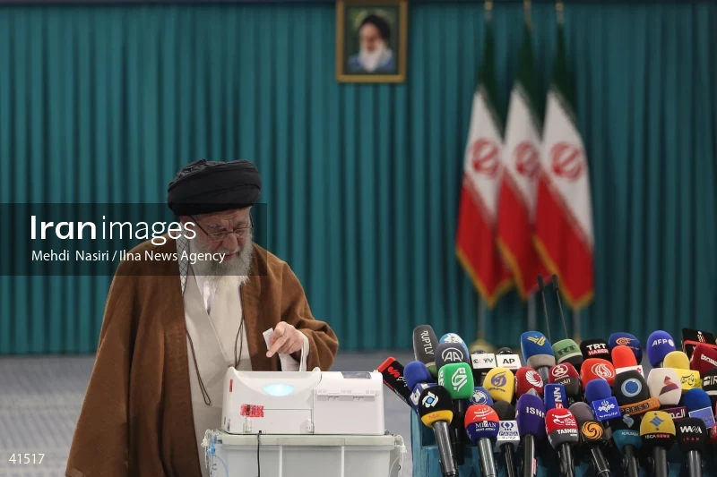 The Supreme Leader's Presence in the Second Round of the Iranian Parliament Elections