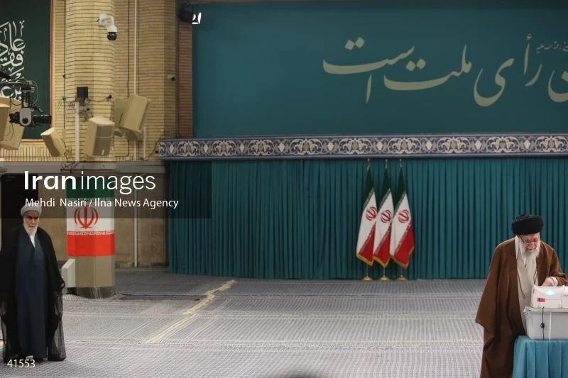The Supreme Leader's Presence in the Second Round of the Iranian Parliament Elections