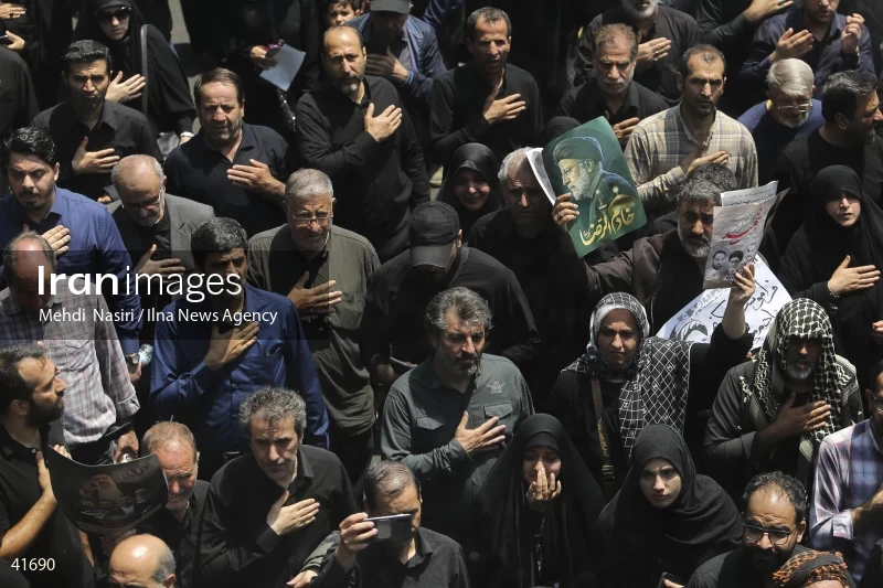 The funeral for Seyed Ebrahim Raisi, the President of Iran, and his companions in Tehran