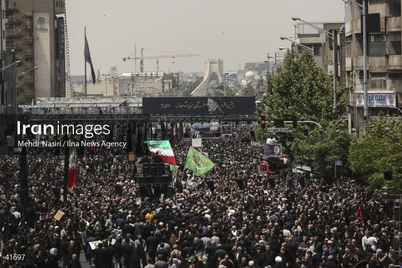 The funeral for Seyed Ebrahim Raisi, the President of Iran, and his companions in Tehran