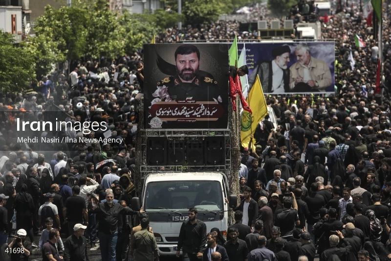 The funeral for Seyed Ebrahim Raisi, the President of Iran, and his companions in Tehran