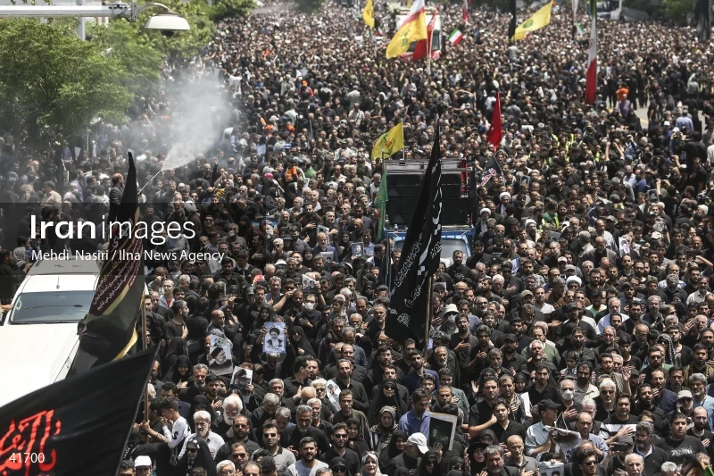 The funeral for Seyed Ebrahim Raisi, the President of Iran, and his companions in Tehran