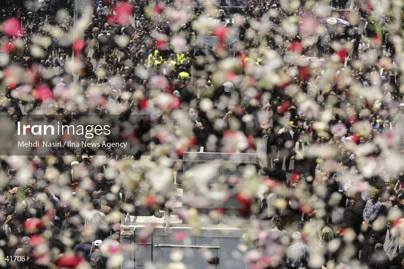 The funeral for Seyed Ebrahim Raisi, the President of Iran, and his companions in Tehran