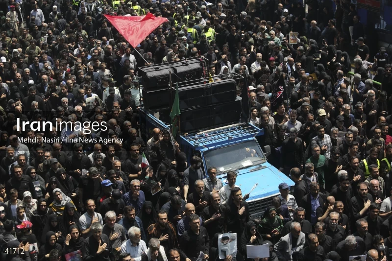 The funeral for Seyed Ebrahim Raisi, the President of Iran, and his companions in Tehran