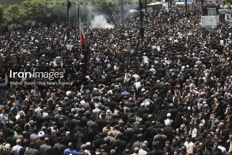 The funeral for Seyed Ebrahim Raisi, the President of Iran, and his companions in Tehran