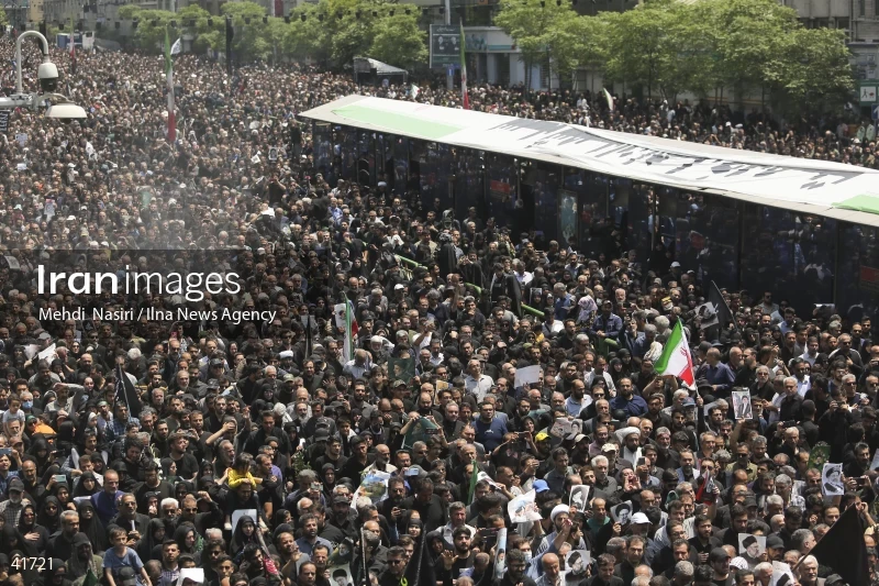 The funeral for Seyed Ebrahim Raisi, the President of Iran, and his companions in Tehran