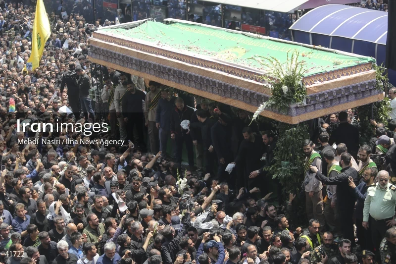 The funeral for Seyed Ebrahim Raisi, the President of Iran, and his companions in Tehran