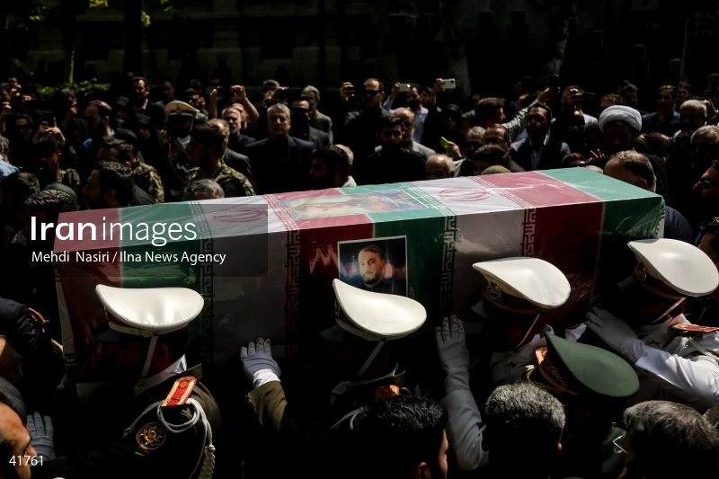 The funeral for Hossein Amir-Abdollahian