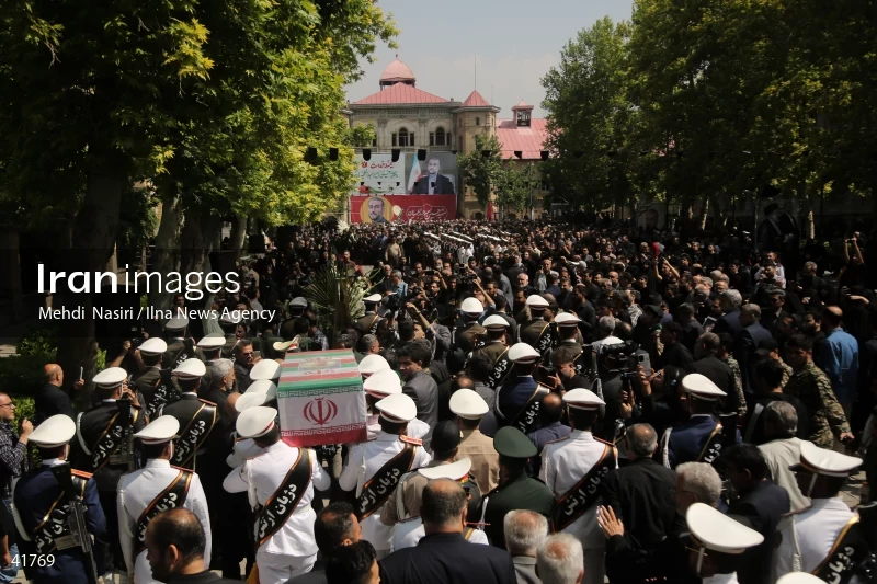 The funeral for Hossein Amir-Abdollahian