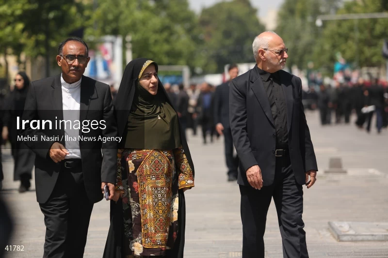 The funeral for Hossein Amir-Abdollahian