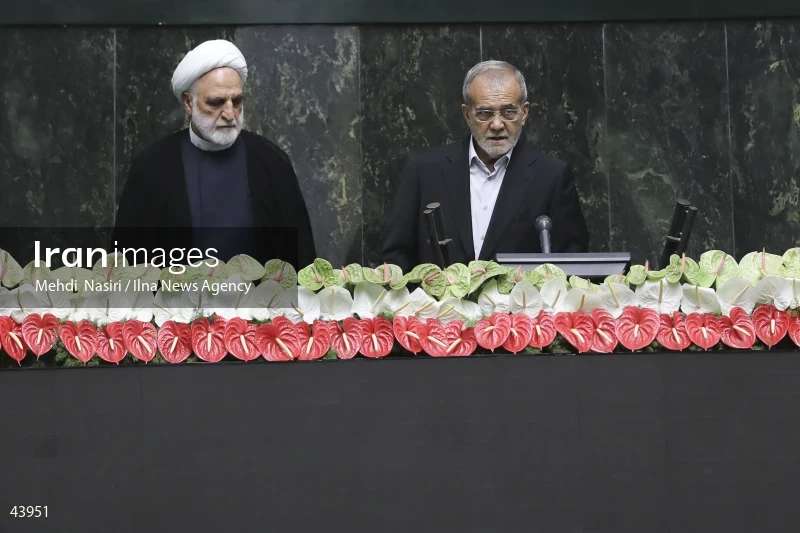 The inauguration ceremony of Iran's 14th presidential term, Masoud Pezeshkian.