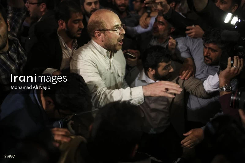 campaign rally in support of Mohammad Bagher Ghalibaf
