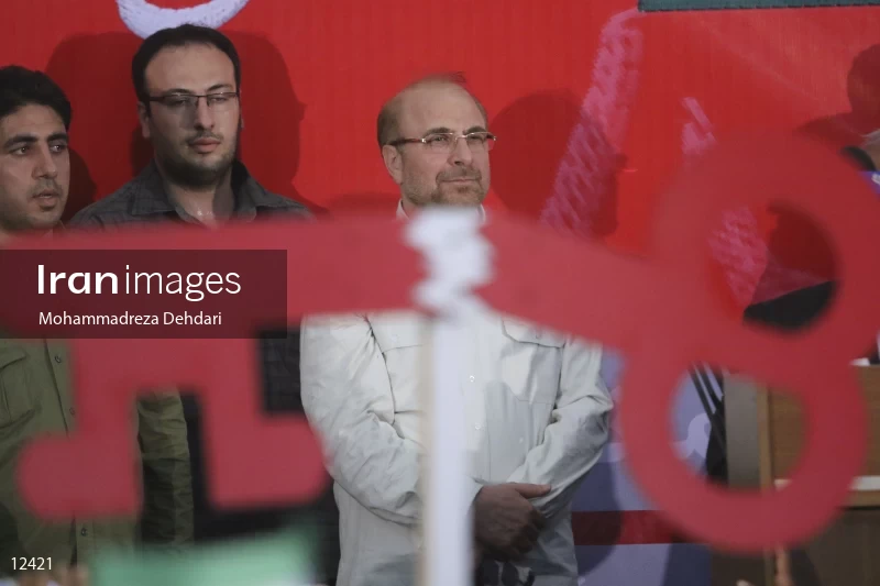 campaign rally in support of Mohammad Bagher Ghalibaf in Shiraz