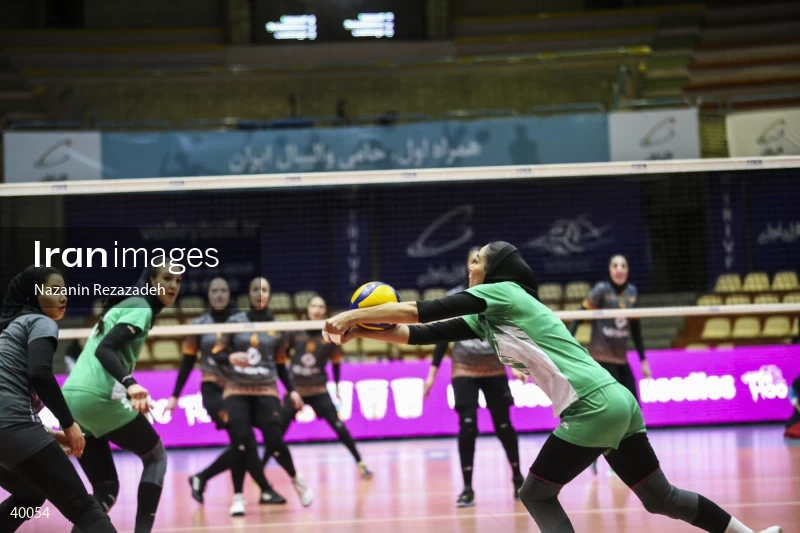Saipa Tehran Vs. Zob Ahan Isfahan - Women's Volleyball Premier League.