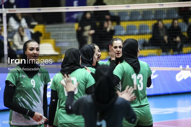 Saipa Tehran Vs. Zob Ahan Isfahan - Women's Volleyball Premier League.