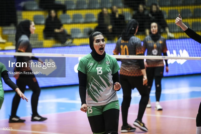 Saipa Tehran Vs. Zob Ahan Isfahan - Women's Volleyball Premier League.