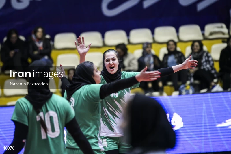 Saipa Tehran Vs. Zob Ahan Isfahan - Women's Volleyball Premier League.