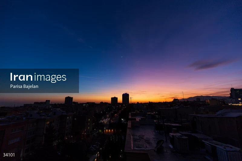 Tehran sunset