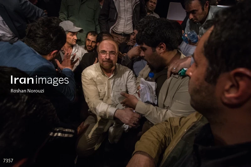 campaign rally in support of Mohammad Bagher Ghalibaf