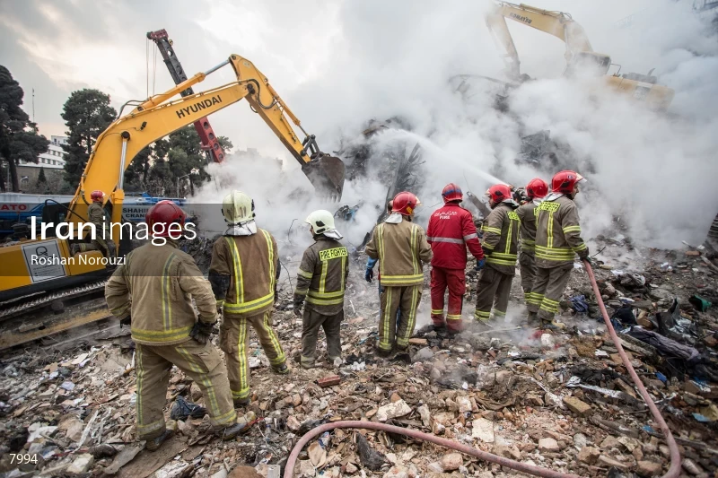 Tehran's Iconic Plasco Building Collapses After Fire