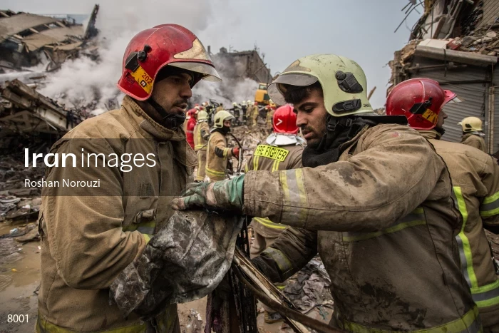 Tehran's Iconic Plasco Building Collapses After Fire